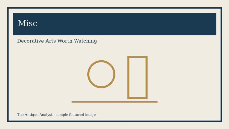 Decorative Arts Worth Watching
