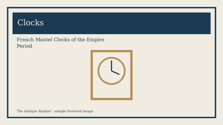 French Mantel Clocks of the Empire Period