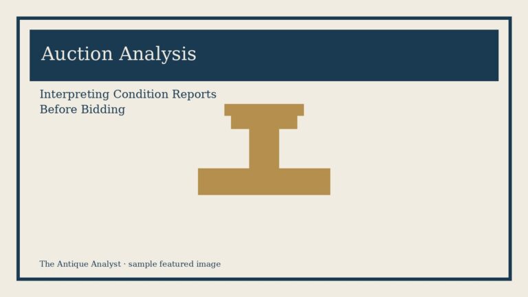 Interpreting Condition Reports Before Bidding