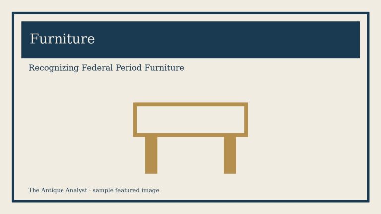 Recognizing Federal Period Furniture