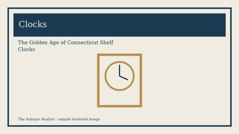 The Golden Age of Connecticut Shelf Clocks