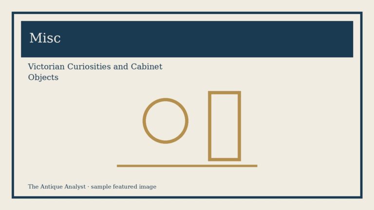 Victorian Curiosities and Cabinet Objects